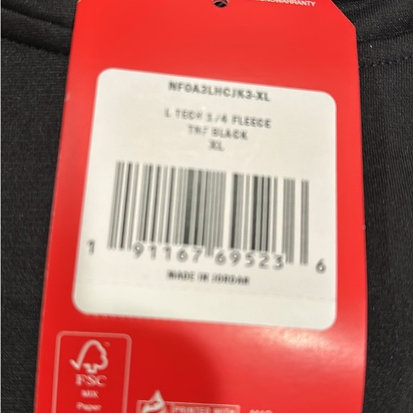 NORTHFACE WOMANS XL 1/4 FLEECE TOP - Picture 2 of 3